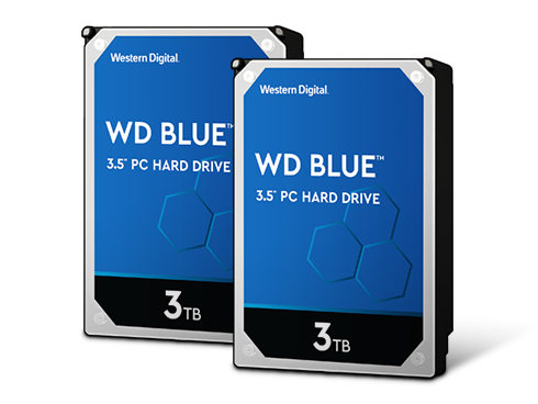 2 x WD Blue 3TB Desktop Hard Disk Drive 5400 RPM SATA 6Gb/s 64MB Cache 3.5"
