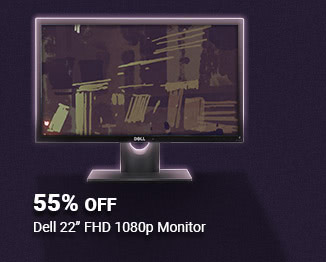 55% Off Dell 22" FHD 1080p Monitor