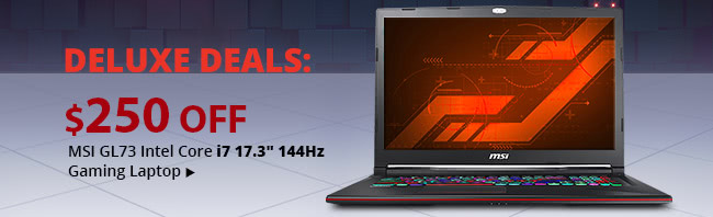 Deluxe Deal - MSI GL73 Intel Core i7 17.3" 144Hz Gaming Laptop