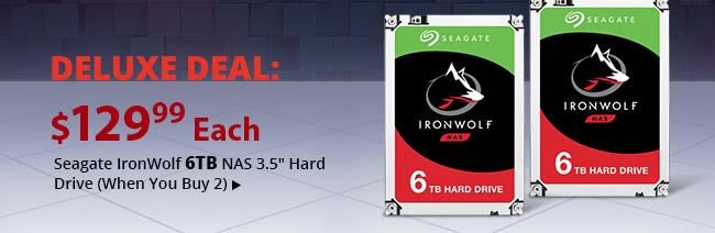 Deluxe Deal Seagate IronWolf 6TB NAS 3.5 inch Hard Drive