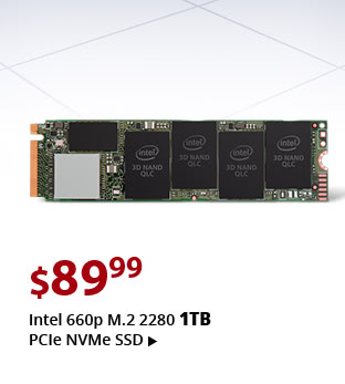 Feature Intel 660p M.2 2280 1TB PCIe NVMe SSD