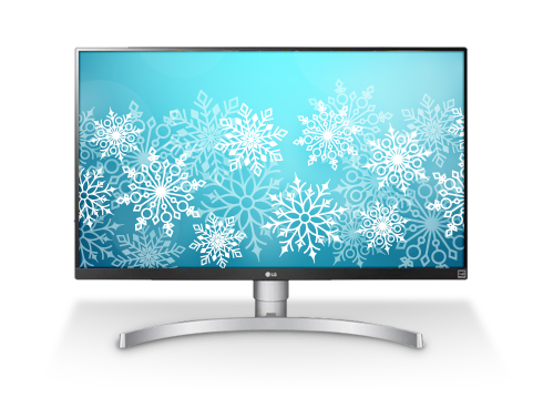 LG 27BL65U-W 27" 4K FreeSync HDR 400 Backlit LED Monitor, IPS Panel