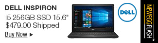 Newegg Flash - DELL Inspiron i5 256GB SSD 15.6"