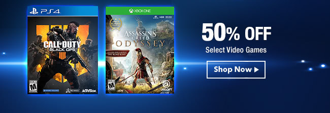 50% Select Video Games