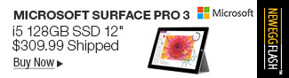 Newegg Flash - Microsoft Surface Pro 3 i5 128GB SSD 12"