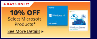 10% Off Select Microsoft Products*