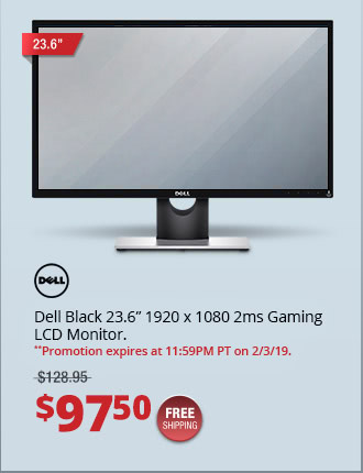 Dell Black 23.6 1920 x 1080 2ms Gaming LCD Monitor