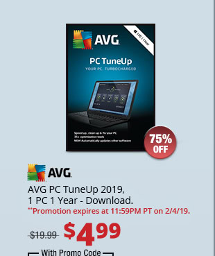 AVG PC TuneUp 2019, 1 PC 1 Year - Download