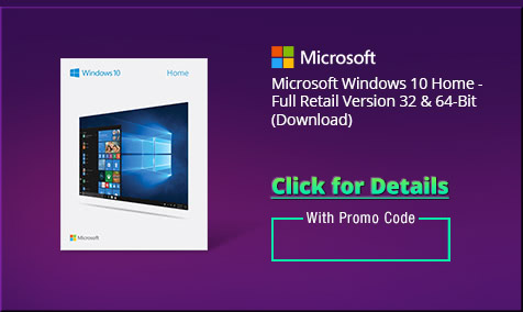 Microsoft Windows 10 Home - Full Retail Version 32 & 64-Bit (Download)