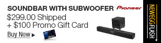 Newegg Flash - Pioneer Soundbar with Subwoofer