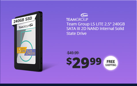 Team Group L5 LITE 2.5" 240GB SATA III 2D NAND Internal Solid State Drive