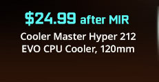 Cooler Master Hyper 212 EVO CPU Cooler, 120mm