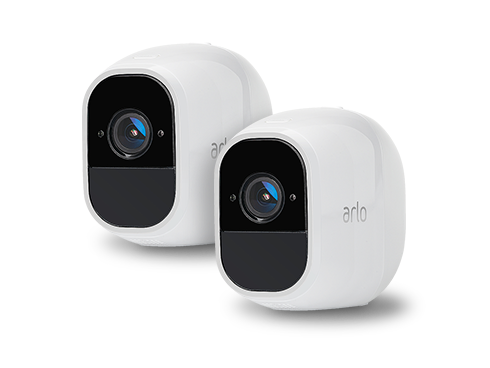 2 x Arlo Pro 2 Add-on Rechargeable Battery Powered Wire-Free HD 1080p w/ Audio Security Camera, Base Station Not Included