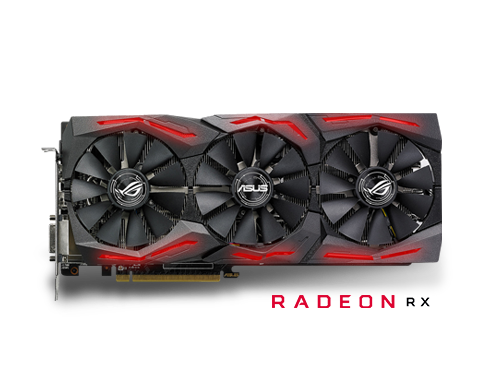 ASUS ROG Strix Radeon RX 580 O8G Gaming OC Edition GDDR5 DP HDMI DVI VR Ready AMD Graphics Card w/ RGB Lighting