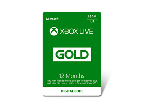 Xbox LIVE 12 Months Gold Membership US (Digital Code)