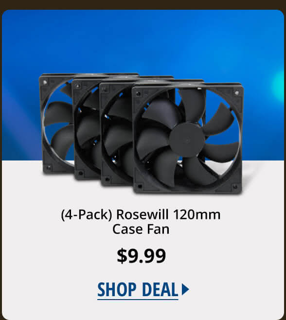 (4-Pack) Rosewill 120mm Case Fan