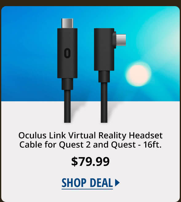 Oculus Link Virtual Reality Headset Cable for Quest 2 and Quest - 16ft