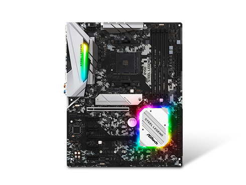 ASRock B450 Steel Legend AM4 AMD Promontory B450 SATA 6Gb/s ATX AMD Motherboard