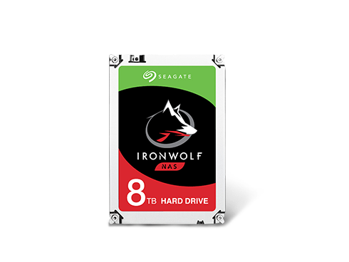 Seagate IronWolf 8TB NAS Hard Drive 7200 RPM 256MB Cache SATA 6.0Gb/s CMR 3.5" Internal HDD