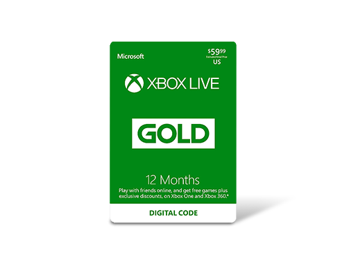 Xbox LIVE 12 Months Gold Membership US (Digital Code)