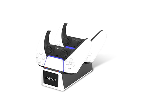 PS5 Controller Charger, USB Charging Station Dock for DualSense 5, Black