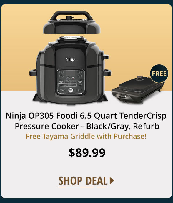 Ninja OP305 Foodi 6.5 Quart TenderCrisp Pressure Cooker - Black/Gray, Refurb