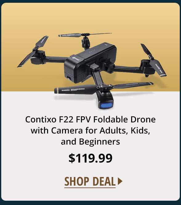 Contixo F22 FPV Foldable Drone with Camera for Adults, Kids, and Beginners