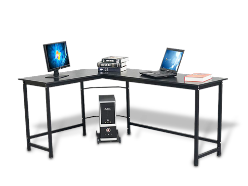 WayHope L-Shaped Desk Corner, Black