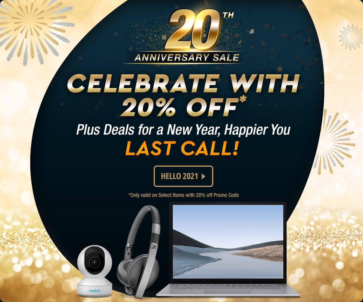 20th Anniversary Sale - Celebrate with 20% Off* Plus Deals for a New Year, Happier You - Last Call!