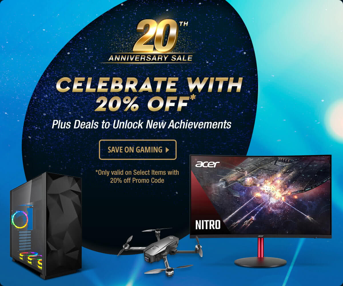 20th Anniversary Sale - Celebrate with 20% Off* Plus Deals to Unlock New Achievements