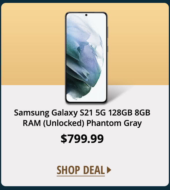 Samsung Galaxy S21 5G 128GB 8GB RAM (Unlocked) Phantom Gray