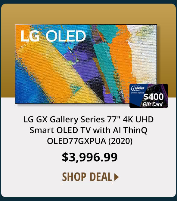 LG GX Gallery Series 77" 4K UHD Smart OLED TV with AI ThinQ OLED77GXPUA (2020)