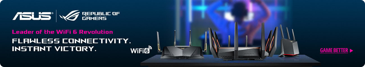 Networking ASUS Leader of Wifi 6 Revolution Banner