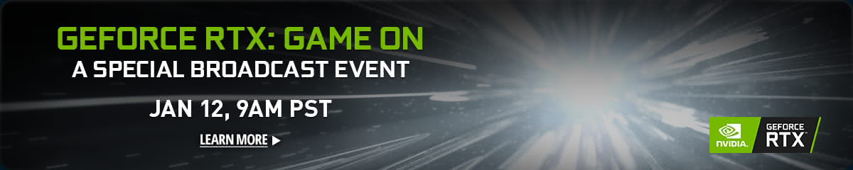 GEFORCE RTX: GAME ON -- A Special Broadcast Event