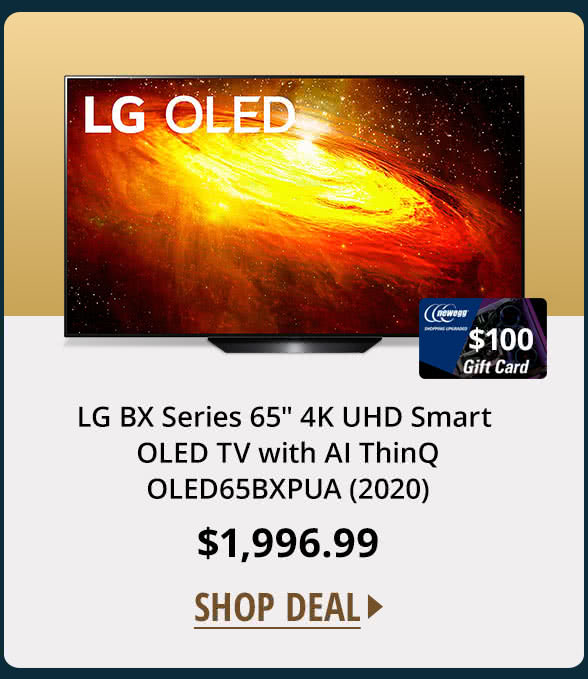 LG BX Series 65" 4K UHD Smart OLED TV with AI ThinQ OLED65BXPUA (2020)