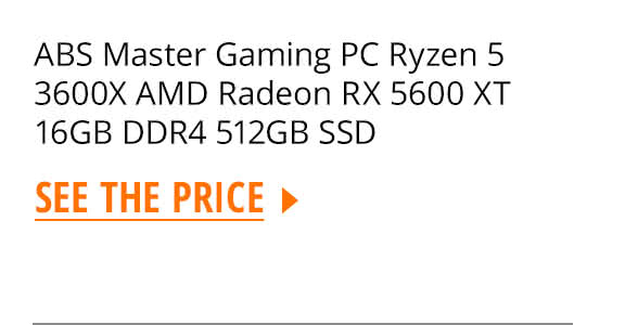 ABS Master Gaming PC Ryzen 5 3600X AMD Radeon RX 5600 XT 16GB DDR4 512GB SSD