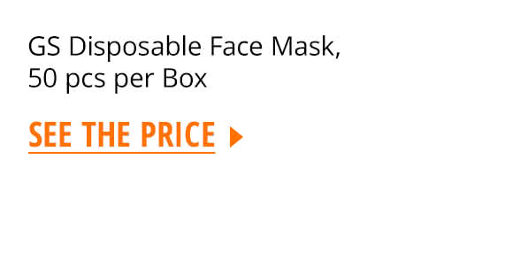 GS Disposable Face Mask, 50 pcs per Box