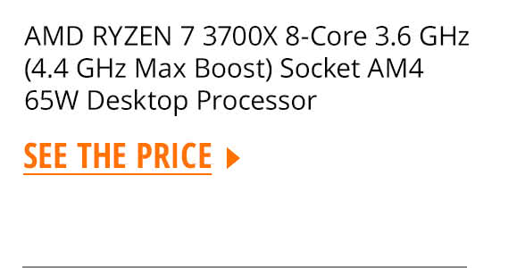 AMD RYZEN 7 3700X 8-Core 3.6 GHz (4.4 GHz Max Boost) Socket AM4 65W Desktop Processor