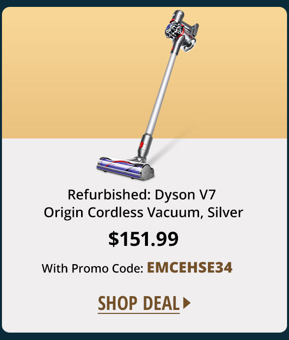 Refurbished: Dyson V7 Origin Cordless Vacuum, Silver