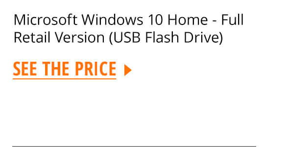 Microsoft Windows 10 Home - Full Retail Version (USB Flash Drive)