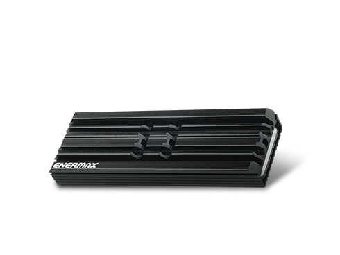 Enermax M.2 2280 NVMe SSD Heatsink, Double-Sided Heat Sink, with Thermal Silicone Pad for PC / PS5 Cooling