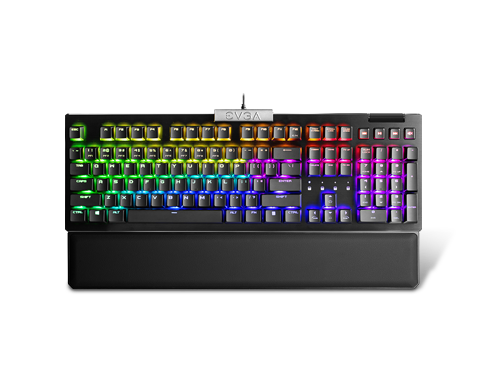 EVGA Z15 RGB Mechanical Gaming Keyboard, Linear Switch, RGB Backlit LED, Hot Swappable Kailh Speed Silver Switches 821-W1-15US-KR