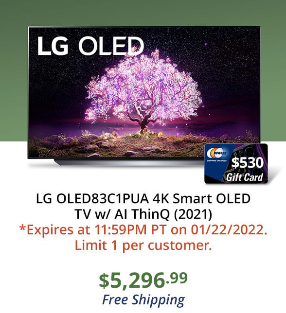 LG OLED83C1PUA 4K Smart OLED TV w/ AI ThinQ (2021)