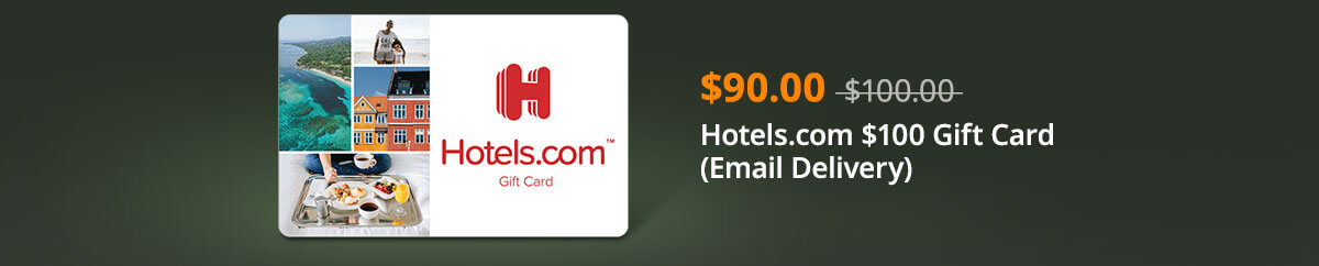 Hotels.com $100 Gift Card (Email Delivery)