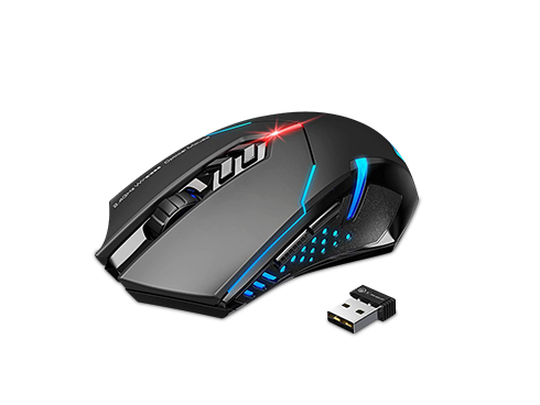 VicTsing Wireless Mouse 2.4Ghz Noiseless Gaming Mice 7 Buttons 5 Adjustable DPI 2400 Computer Mouse  Silent Click RGB Breathing Ergonomic Grips Wireless Mice For Laptop PC Gamer