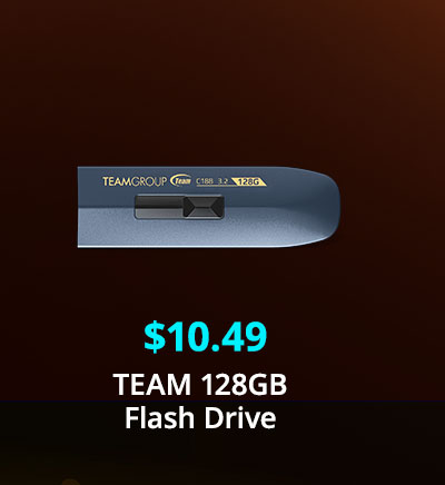 $10.49 TEAM 128GB Flash Drive