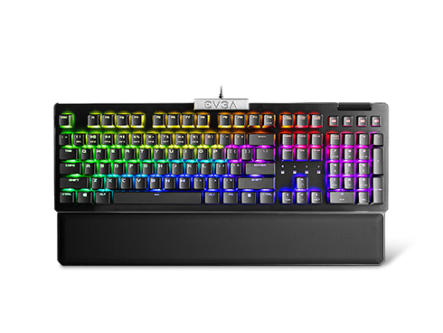 EVGA Z15 RGB Mechanical Gaming Keyboard, Linear Switch, RGB Backlit LED, Hot Swappable Kailh Speed Silver Switches 821-W1-15US-KR