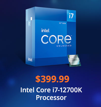 $399.99 Intel Core i7-12700K Processor