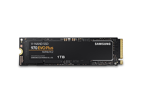 SAMSUNG 970 EVO PLUS M.2 2280 1TB PCIe Gen 3.0 x4, NVMe 1.3 V-NAND 3-bit MLC Internal Solid State Drive (SSD) MZ-V7S1T0B/AM