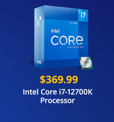 $399.99 Intel Core i7-12700K Processor